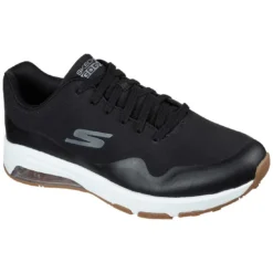 Skechers GO GOLF Skech-Air Dos Golf Shoes Black/Gold -Pum Golf Club Shop skechers go golf sketch air dos golf shoes black gold front itempicture