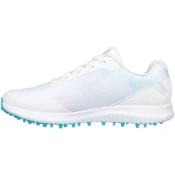 Skechers Women's Arch Fit GO GOLF Max 2 Splash Golf Shoes White/Multi -Pum Golf Club Shop skechers w arch fit go golf max 2 splash white multi 123068 wmlt spine itempicture