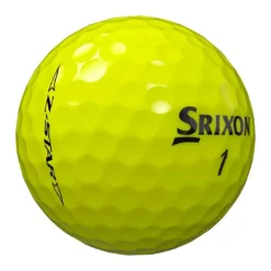 Srixon Z-Star Personalized Yellow Golf Balls -Pum Golf Club Shop srixon z star 8 yellow golf balls stamp itempicture