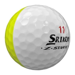 Srixon Z-Star XV 8 Divide Golf Balls -Pum Golf Club Shop srixon z star xv 8 divide white yellow golf balls white side stamp itempicture