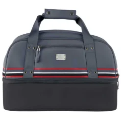 Sun Mountain Mid-Stripe Boston Bag -Pum Golf Club Shop sun mountain 2023 mid stripe boston bag black gunmetal red itempicture