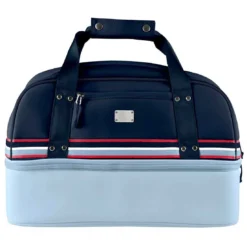 Sun Mountain Mid-Stripe Boston Bag -Pum Golf Club Shop sun mountain 2023 mid stripe boston bag frost navy red itempicture