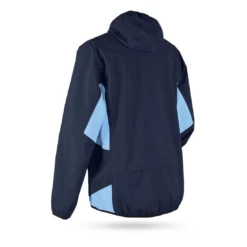 Sun Mountain Monsoon Hooded Rain Jacket -Pum Golf Club Shop sun mountain 2023 monsoon hooded rain jacket navy glacier back itempicture