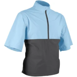 Sun Mountain Monsoon Short Sleeve Rain Pullover -Pum Golf Club Shop sun mountain 2023 monsoon ss rain pullover glacier steel itempicture