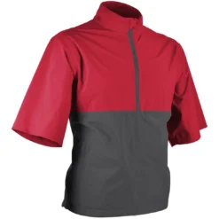 Sun Mountain Monsoon Short Sleeve Rain Pullover -Pum Golf Club Shop sun mountain 2023 monsoon ss rain pullover red steel itempicture