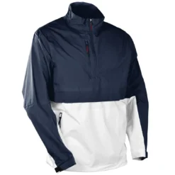Sun Mountain Stratus Long Sleeve Rain Pullover -Pum Golf Club Shop sun mountain 2023 stratus ls rain pullover navy white red itempicture