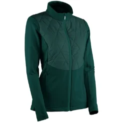 Sun Mountain Women's AT Hybrid Jacket -Pum Golf Club Shop sun mountain 2023 womens at hybrid jacket jade itempicture
