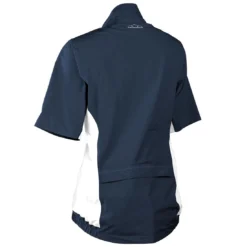 Sun Mountain Women's Monsoon Short Sleeve Rain Jacket -Pum Golf Club Shop sun mountain 2023 womens monsoon ss rain jacket navy back itempicture