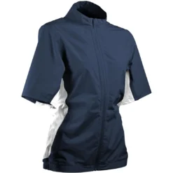 Sun Mountain Women's Monsoon Short Sleeve Rain Jacket -Pum Golf Club Shop sun mountain 2023 womens monsoon ss rain jacket navy itempicture