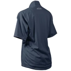 Sun Mountain Women's Rainflex Elite Short Sleeve Rain Jacket -Pum Golf Club Shop sun mountain 2023 womens rainflex elite ss rain jacket navy back itempicture