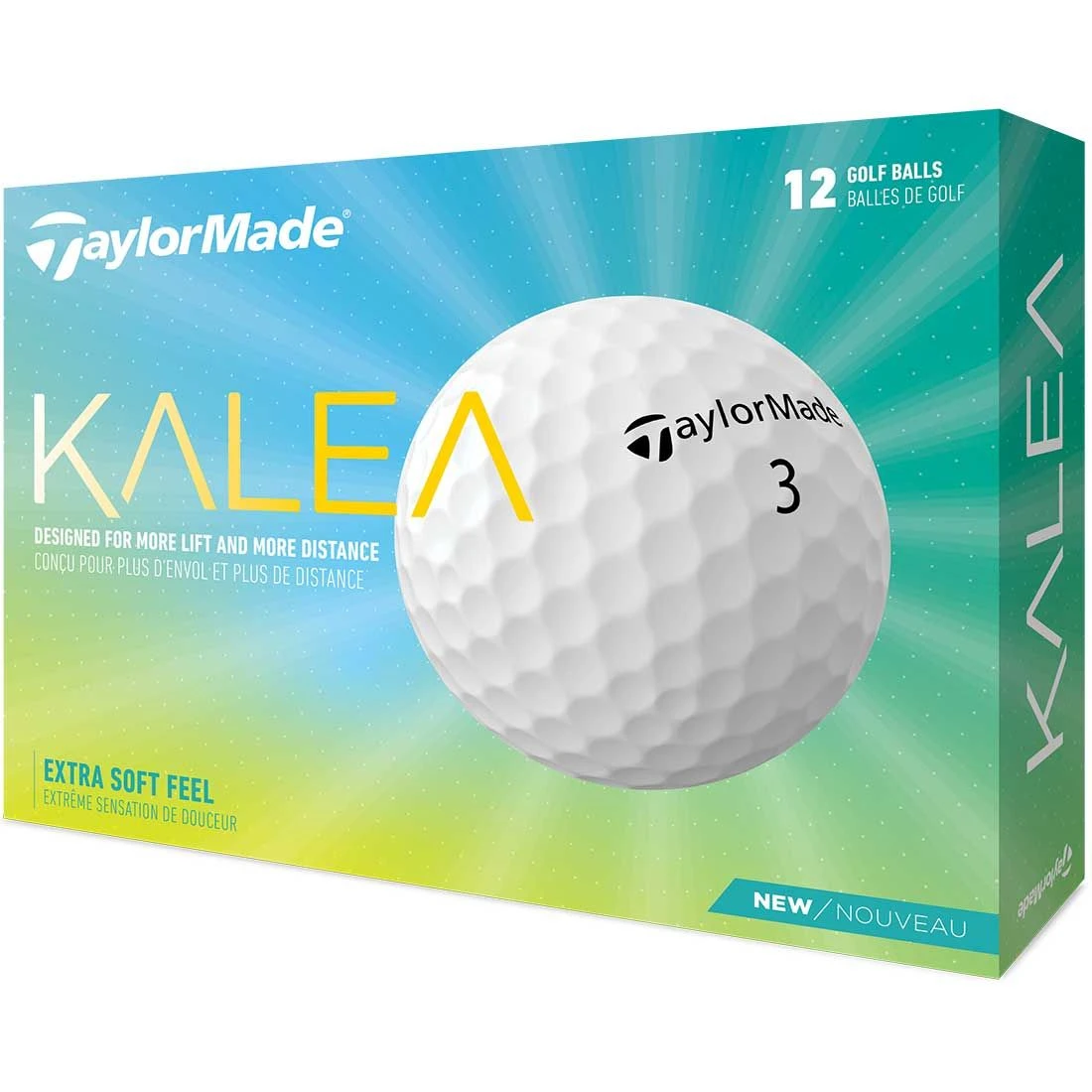 TaylorMade Women's Kalea White Golf Balls 1 TaylorMade Women's Kalea White Golf Balls