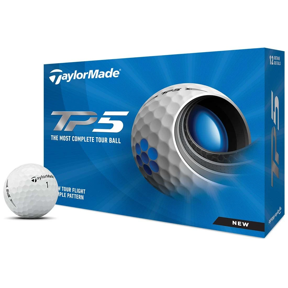 TaylorMade TP5 MyNumber Golf Balls 1 TaylorMade TP5 MyNumber Golf Balls
