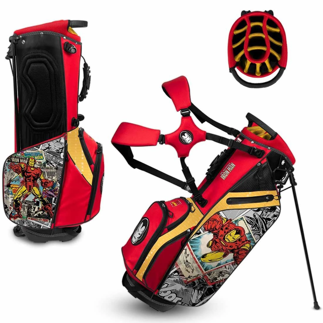 Team Effort Marvel Iron Man Caddie Carry Hybrid Bag 1 Team Effort Marvel Iron Man Caddie Carry Hybrid Bag