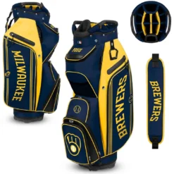 Team Effort MLB Bucket III Cooler Cart Bag -Pum Golf Club Shop team effort mlb bucket 3 cooler cart bag milwaukee brewers itempicture