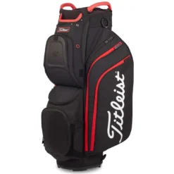 Titleist Cart 15 Cart Bag -Pum Golf Club Shop titleist 2022 cart 15 cart bag black black red itempicture 1