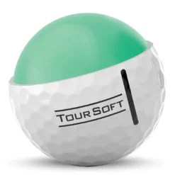 Titleist Tour Soft White Golf Balls -Pum Golf Club Shop titleist 2022 tour soft white golf balls core cutaway itempicture