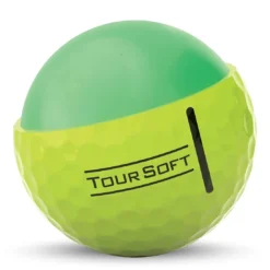 Titleist Tour Soft Yellow Personalized Golf Balls -Pum Golf Club Shop titleist 2022 tour soft yellow golf balls core cutaway itempicture