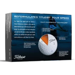 Titleist Tour Speed White Golf Balls -Pum Golf Club Shop titleist 2022 tour speed white golf balls back itempicture 1