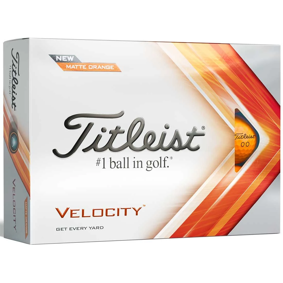 Titleist Velocity Matte Orange Golf Balls 1 Titleist Velocity Matte Orange Golf Balls