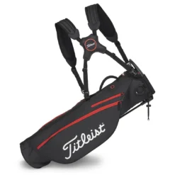 Titleist Premium Carry Bag -Pum Golf Club Shop titleist 2023 premium carry bag black black red straps itempicture