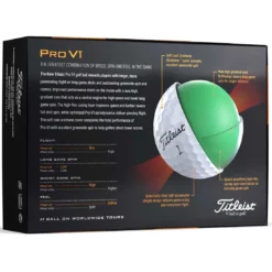 Titleist Pro V1 Yellow Golf Balls -Pum Golf Club Shop titleist 2023 pro v1 golf balls back itempicture 2
