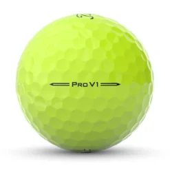 Titleist Pro V1 Yellow Golf Balls -Pum Golf Club Shop titleist 2023 pro v1 yellow golf balls side stamp itempicture