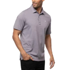 TravisMathew The Zinna Polo -Pum Golf Club Shop travismathew 2023 the zinna polo blackberry cordial side itempicture