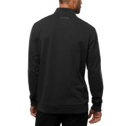TravisMathew Cloud Quarter Zip 2.0 -Pum Golf Club Shop travismathew cloud quarter zip 2 0 black back itempicture