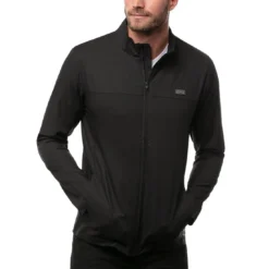 TravisMathew Crystal Cove 2.0 Jacket -Pum Golf Club Shop travismathew crystal cove 2 0 jacket black front itempicture
