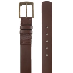 TravisMathew Jinx Leather Belt -Pum Golf Club Shop travismathew jinx leather belt black dark brown itempicture