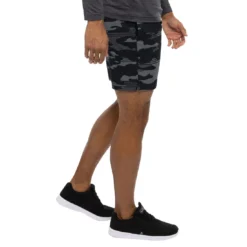 TravisMathew Leader Board Active Shorts -Pum Golf Club Shop travismathew leader board active shorts black side itempicture