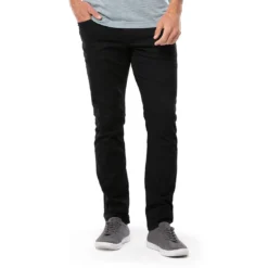 TravisMathew Legacy Jeans -Pum Golf Club Shop travismathew legacy jeans black front itempicture