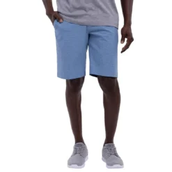Pum Golf Club Shop -Pum Golf Club Shop travismathew sand harbor shorts heather blue front itempicture