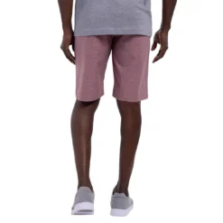 TravisMathew Sand Harbor Shorts 24 TravisMathew Sand Harbor Shorts -Pum Golf Club Shop travismathew sand harbor shorts heather garnet rose back itempicture