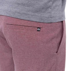 TravisMathew Sand Harbor Shorts 23 TravisMathew Sand Harbor Shorts -Pum Golf Club Shop travismathew sand harbor shorts heather garnet rose logo itempicture