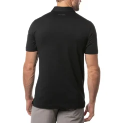 TravisMathew The Heater Polo -Pum Golf Club Shop travismathew the heater polo black back itempicture