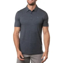 TravisMathew The Heater Polo -Pum Golf Club Shop travismathew the heater polo vintage indigo front itempicture
