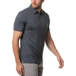 TravisMathew The Heater Polo -Pum Golf Club Shop travismathew the heater polo vintage indigo side itempicture