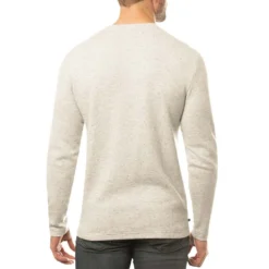 TravisMathew Cloud Waffle Crew -Pum Golf Club Shop travismathew waffle cloud crew heather light grey back itempicture