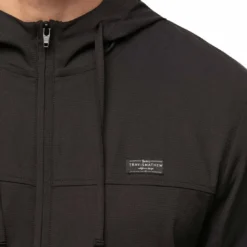 TravisMathew Wanderlust Full Zip Hoodie -Pum Golf Club Shop travismathew wanderlust full zip hoodie black logo itempicture