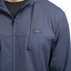 TravisMathew Wanderlust Full Zip Hoodie -Pum Golf Club Shop travismathew wanderlust full zip hoodie mood indigo logo itempicture