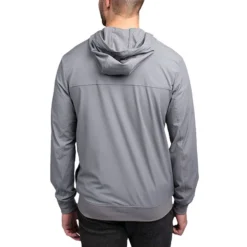 TravisMathew Wanderlust Full Zip Hoodie -Pum Golf Club Shop travismathew wanderlust full zip hoodie quiet shade back itempicture