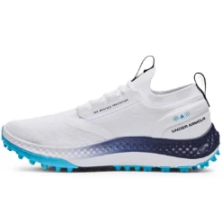 Under Armour Charged Phantom SL Golf Shoes White/Navy -Pum Golf Club Shop under armour charged phantom sl golf shoes white navy spine itempicture