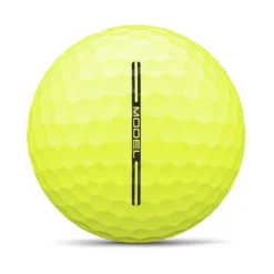 Wilson Staff Model Yellow Personalized Golf Balls -Pum Golf Club Shop wilson staff model yellow golf ball side stamp itempicture
